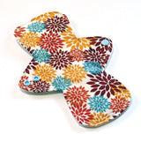 9" Light Flow Cloth Menstrual Pad -  PUL  - Quilter's Cotton - Flower Petals