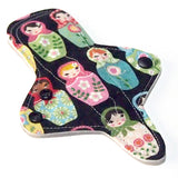 MADE TO ORDER - 7" Reusable Cloth Menstrual Thong-shaped pad - choose your fabric and absorbency