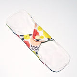 All Organic 8 inch Reusable Cloth winged ULTRATHIN Pantyliner - Cottonflower Pink Organic Cotton Flannel