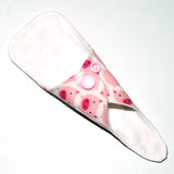 All Organic ULTRATHIN Reusable Cloth Pad 7 inch Adjustable Thong liner - Pigs - Cotton flannel top