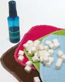 Vegan Cloth Wipe Bit Solution Cubes - SAMPLE Size of Triple Butter Soap Bit Wipe Solution Cubes for Cloth Diapering & Feminine Wipes