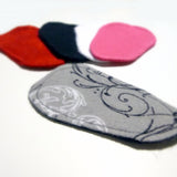 Reusable Cloth ULTRATHIN lay-in wingless pantyliners - Assorted set in Cotton Flannel