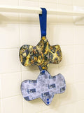 Cloth Menstrual Pad Drying Straps - set of 2 in your choice of color - hang your pads to air dry!