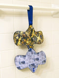 Set of 2 Cloth Menstrual Pad Drying Straps - your choice of color - hang your pads to air dry!