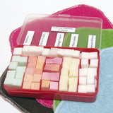 Cloth Wipe Bit Wipe Solution Cubes sampler (red box) -vegan, phthlate and paraben-free - Choose your own scents