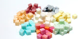 Cloth wipe bit solution cubes - your choice of scent and dyed/undyed soap bits - natural, vegan, phthlatate and detergent free - 2 ounces