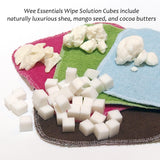 Cloth wipe bit solution cubes - your choice of scent and dyed/undyed soap bits - natural, vegan, phthlatate and detergent free - 2 ounces