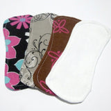 Mystery Seconds - one (1) seconds quality 3.5" or 5.5" Reusable Cloth wingless lay-in ULTRATHIN Pantyliner