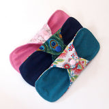MADE to ORDER- set of 3 - ULTRATHIN Mini Pad Pantiliner or Thongliner with wings for Every Day