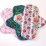 MADE to ORDER- set of 3 - ULTRATHIN Mini Pad Pantiliner or Thongliner with wings for Every Day