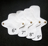 ORGANIC Reusable Cloth Pantyliner - ULTRATHIN - 8 inch - Cloud9 Snails - Organic Cotton Flannel