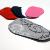 Reusable Cloth ULTRATHIN lay-in wingless pantyliners - Assorted set of 10 in Cotton Flannel