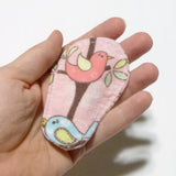 Reusable Cloth ULTRATHIN lay-in wingless pantyliners - Assorted set of 10 in Cotton Flannel