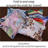 Choose your Length - ONE Reusable Cloth winged ULTRATHIN Pantyliner - Quilter's Cotton Top - Mushrooms