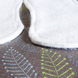 Reusable Cloth ULTRATHIN lay-in wingless pantyliners - Set of 2 - 2 Layers of unbleached ORGANIC cotton flannel