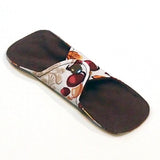 Choose your Length - ONE Reusable Cloth winged ULTRATHIN Pantyliner - Quilter's Cotton Top - Mushrooms