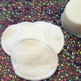 Wee Wipes - ORGANIC Reusable Makeup Remover Cloth/Face Scrubbies in Bamboo Velour - set of 10