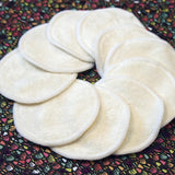 Wee Wipes - ORGANIC Reusable Makeup Remover Cloth/Face Scrubbies in Bamboo Velour - set of 10