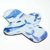 7" Reusable Cloth winged ULTRATHIN Pantyliner - Cotton flannel top