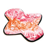 LIGHT Flow - Reusable Cloth Menstrual pad - 6 inch - Black Windpro - cotton flannel top
