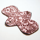 Reusable Cloth Menstrual pad - 9 inch - HEAVY flow - bamboo core - Windpro - Minky Top