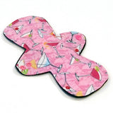 Reusable Cloth Menstrual pad - 9 inch - HEAVY flow - Windpro - Cotton Flannel Top