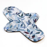 Reusable Cloth winged ULTRATHIN Pantyliner - 8 Inch in "Blue Ivy" - Quilter's Cotton top, flannel core