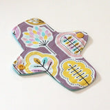 Reusable Cloth winged ULTRATHIN Pantyliner - 7 Inch with Quilter's Cotton top - Pastel Trees