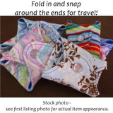 11" MODERATE Flow - Reusable cloth menstrual pad - Windpro - Quilter's Cotton Top in Pink Floral