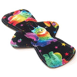 11" MODERATE Flow - Reusable cloth menstrual pad - PUL - Quilter's Cotton Top in Caticorn