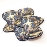 Set of 2 - Reusable 9 inch cloth menstrual pads - regular and heavy - Windpro - quilter's cotton tops - Exploding Tardis