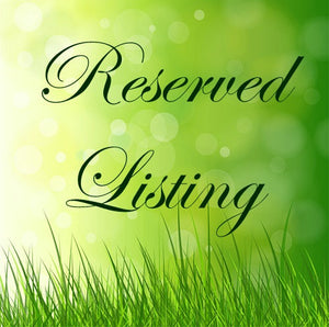 Reserved Listing For J