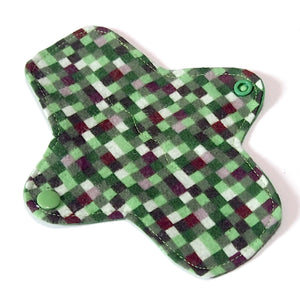 7 inch Reusable Cloth winged ULTRATHIN Pantyliner - Creeper Cotton Flannel Fabric