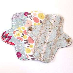 MADE to ORDER- set of 3 - ULTRATHIN Mini Pad Pantiliner or Thongliner with wings for Every Day