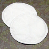 4.5" Reusable Cloth Nursing Pad Set in Bamboo/Organic Cotton with heavy fleece in Quilter's Cotton - Red Asian Script