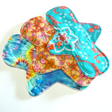 MADE TO ORDER - Reusable Cloth Menstrual pads- set of three 8 inch pads - choose your fabric and absorbency