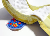 MADE TO ORDER Postpartum Gusseted Cloth Pad - Wipeable menstrual pad shell and inserts with snapping wings