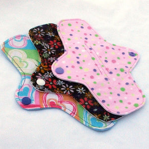 10 Reusable Washable Ultrathin cloth pantyliners or thong liners MADE TO ORDER